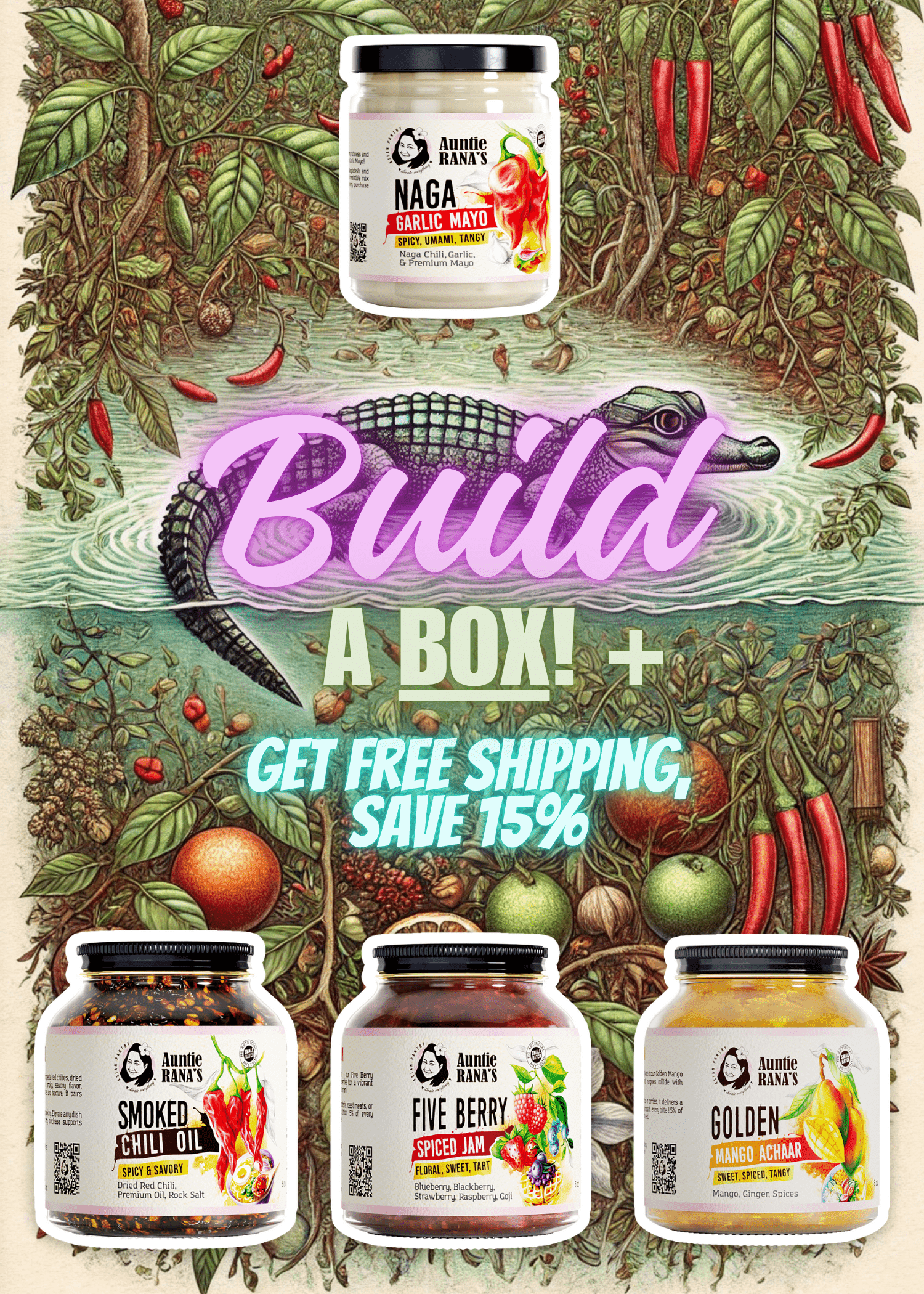 Build A Box (4,6,8, or 12 Pack) - Auntie Rana's