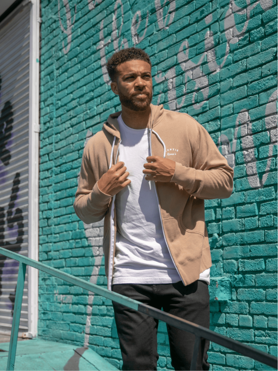 Zip Hoodie, Loose Fit: Signature Series - Auntie Rana's