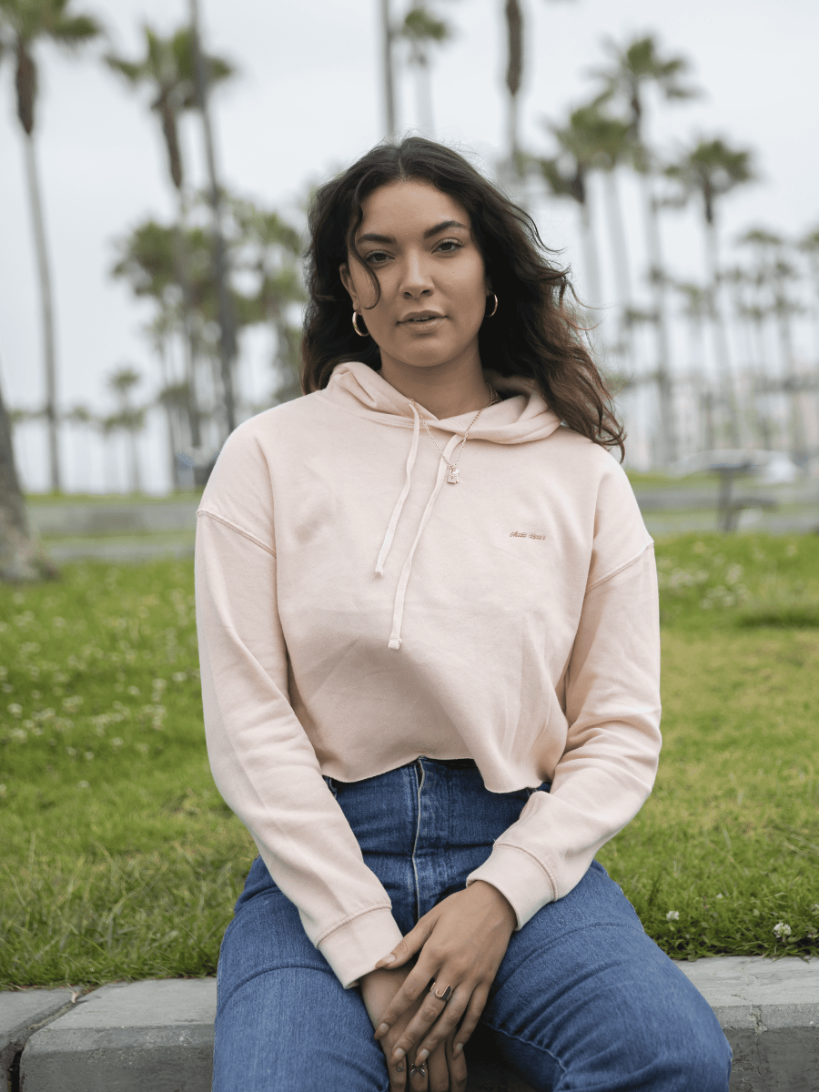 Women's Hoodie, Crop Cut: Signature Series - Auntie Rana's