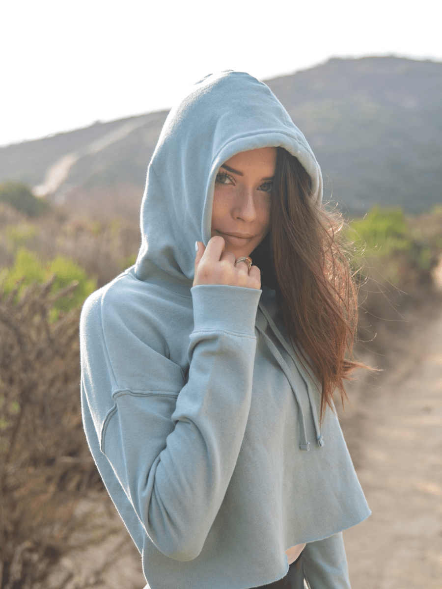 Women's Hoodie, Crop Cut: Signature Series - Auntie Rana's