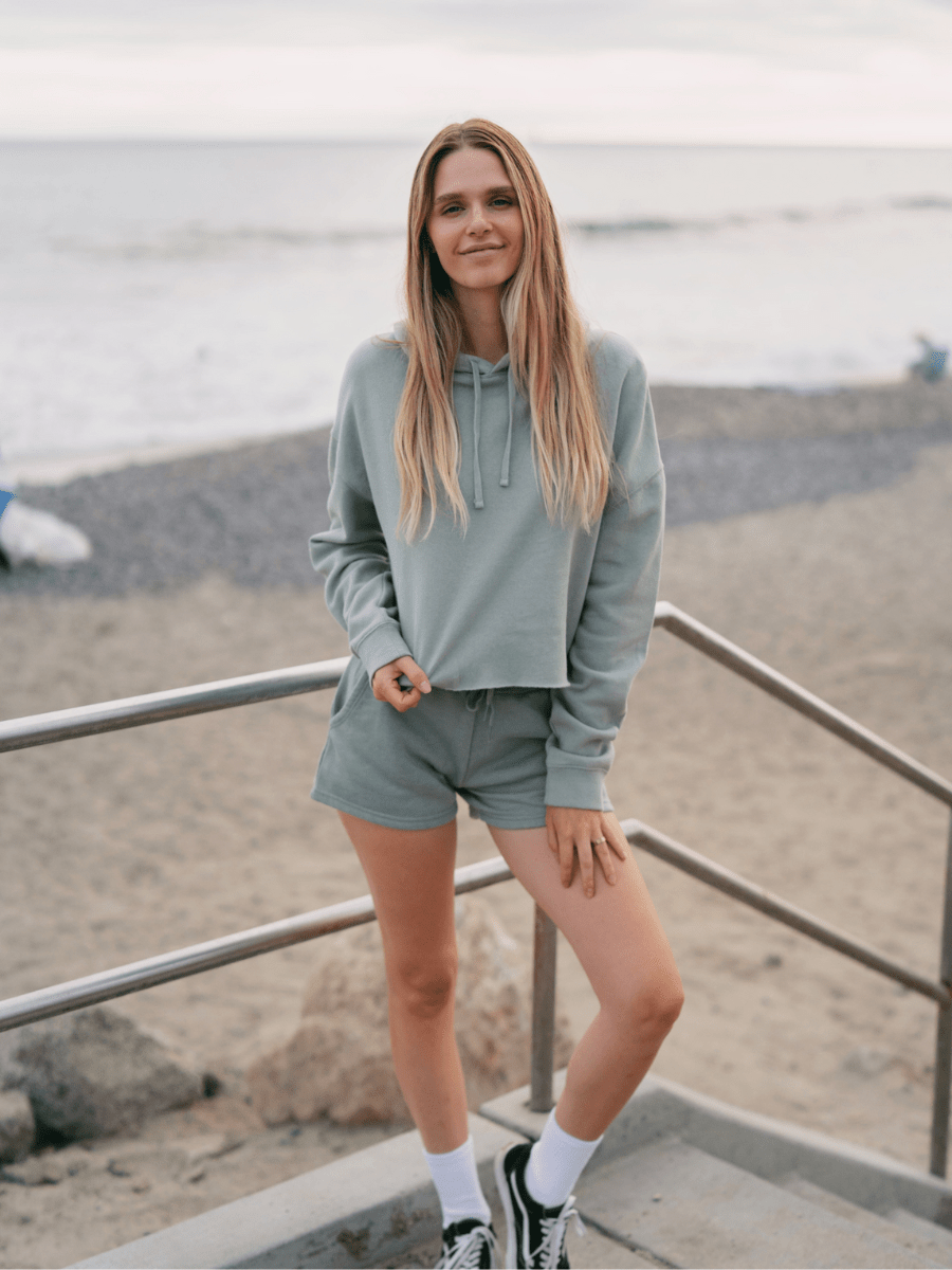 Women's Hoodie, Crop Cut: Signature Series - Auntie Rana's