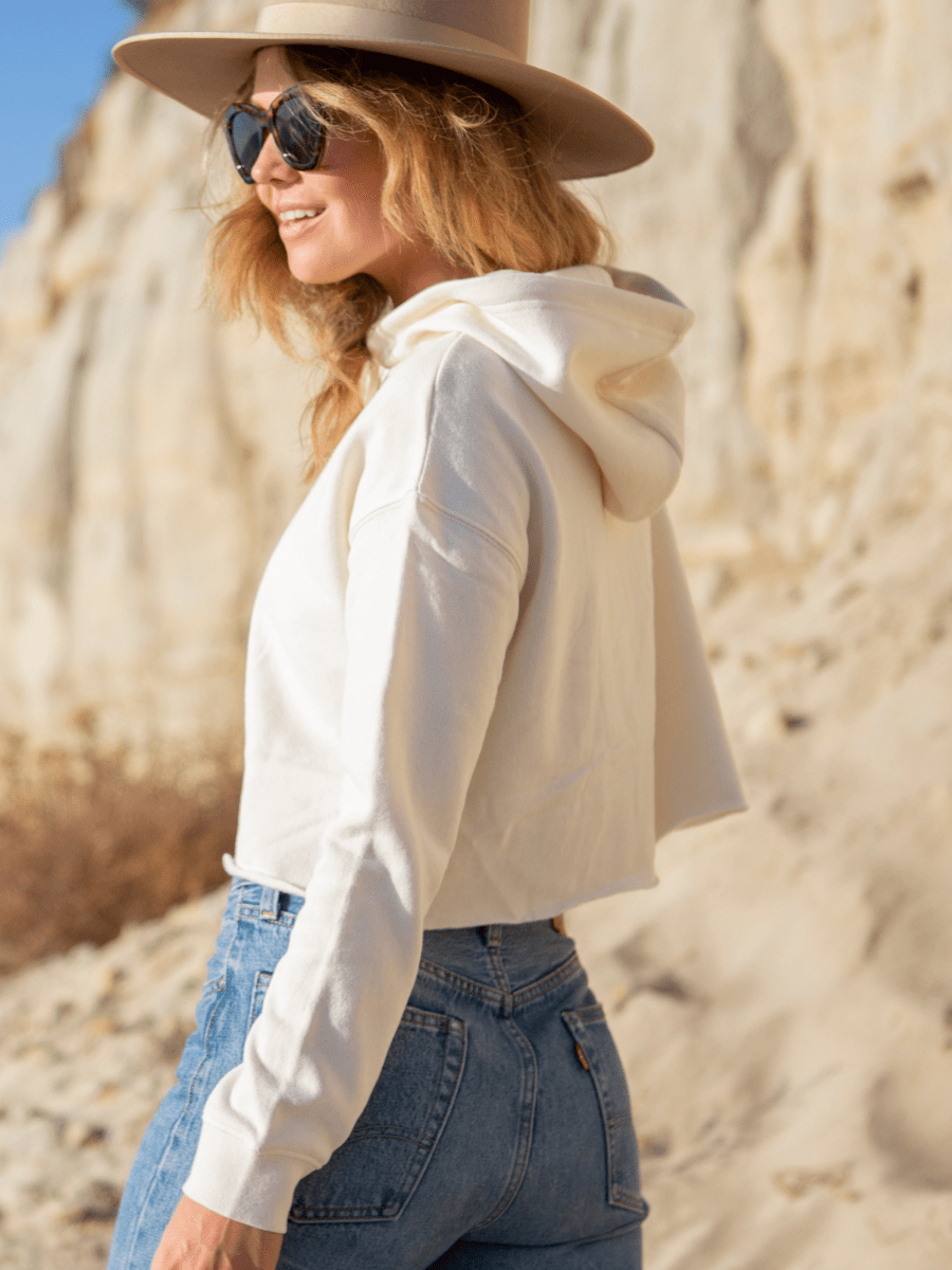 Women's Hoodie, Crop Cut: Signature Series - Auntie Rana's