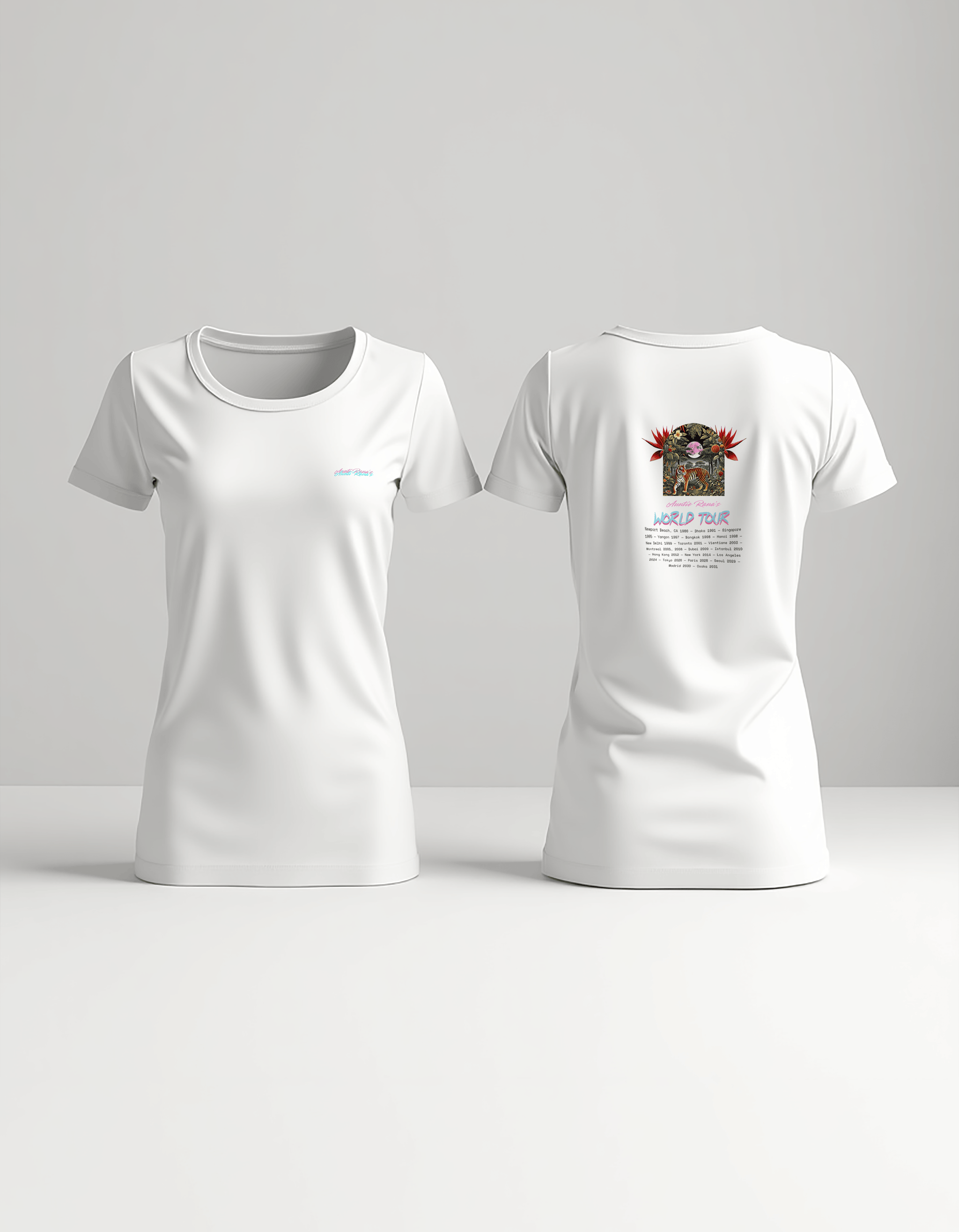 World Tour T-Shirt - Auntie Rana's