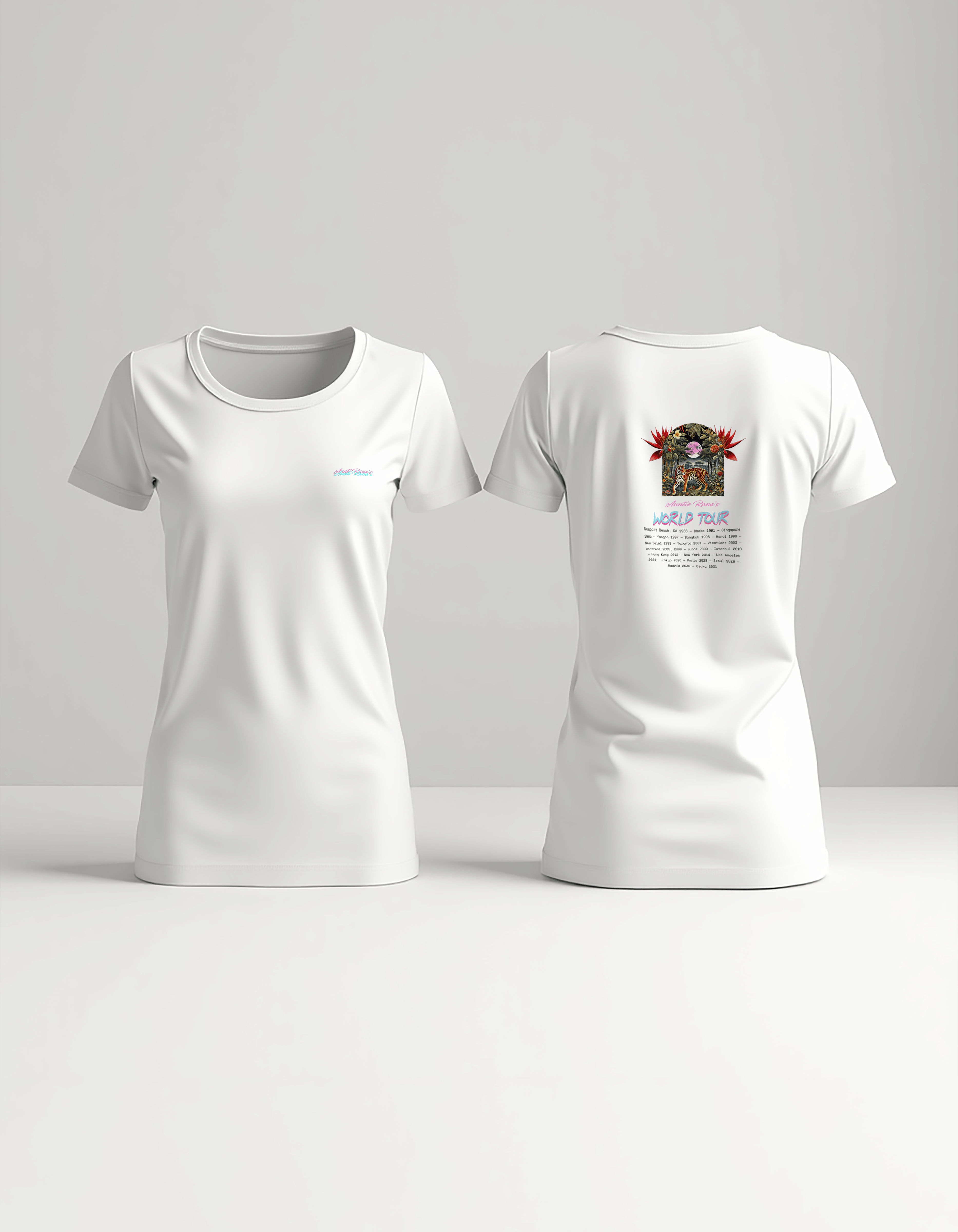 World Tour T-Shirt - Auntie Rana's